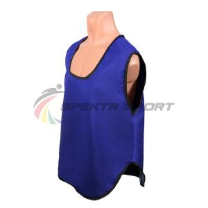 Купить Манишка футбольная односторонняя Spektr Sport синяя, р.36-40 в Иркутске 