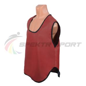 Купить Манишка футбольная односторонняя Spektr Sport красная, р.36-40 в Иркутске 
