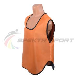 Купить Манишка футбольная односторонняя Spektr Sport оранжевая, р.36-40 в Иркутске 